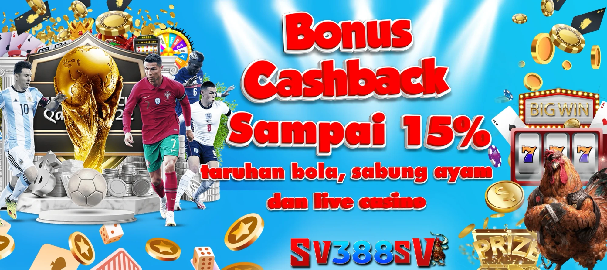 Bonus Cashback Sampai 15%